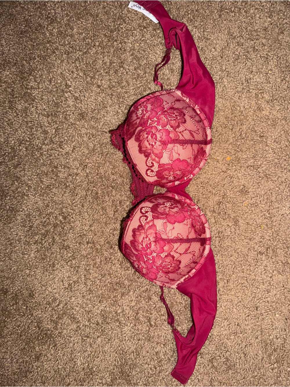 Women's Lace Underwire Bra -red